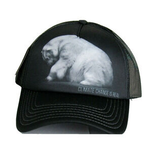 Polar Bear Hat Adjustable The Mountain Climate Change is Real I Protect NWT